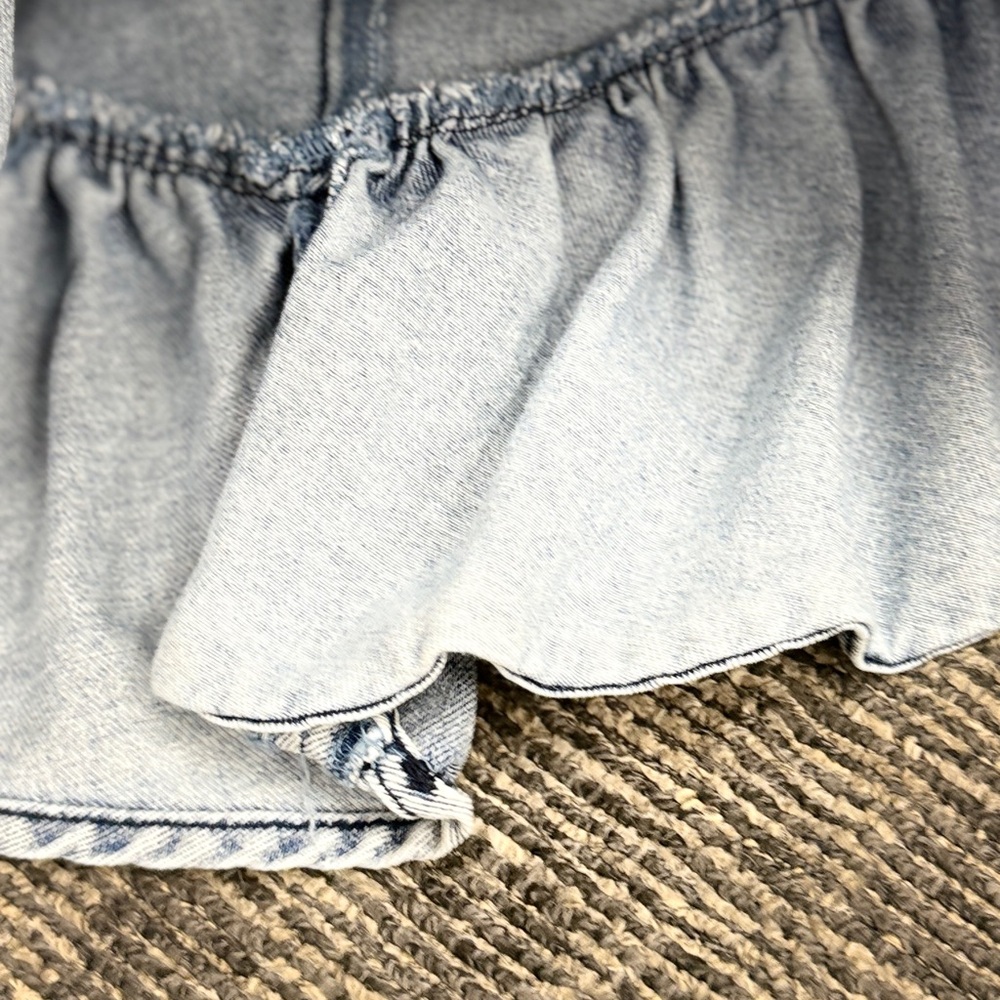 tgla Denim Yoked Ruffle Skirt - Picture 3 of 10